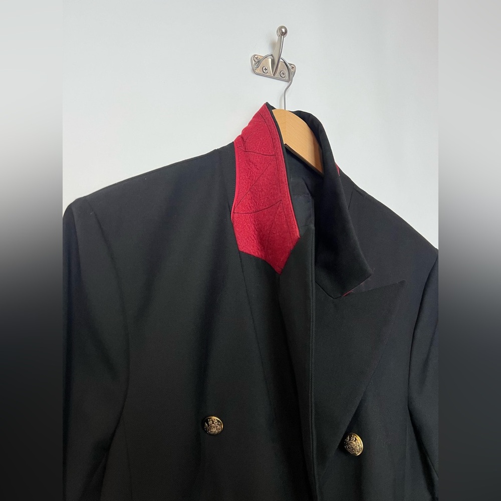 Banana‎ Republic Captain’s Blazer Double-Breasted Gold Crest Button Wool Blend - Picture 8 of 15